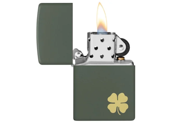 Запальничка Zippo 221 Four Leaf Clover Design Фото 2